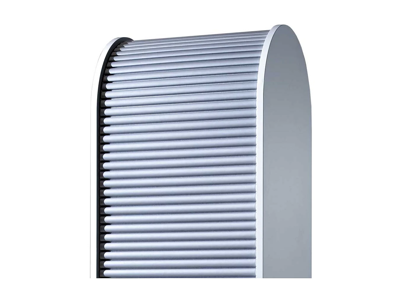 Aktenschrank mit Rollo Grau