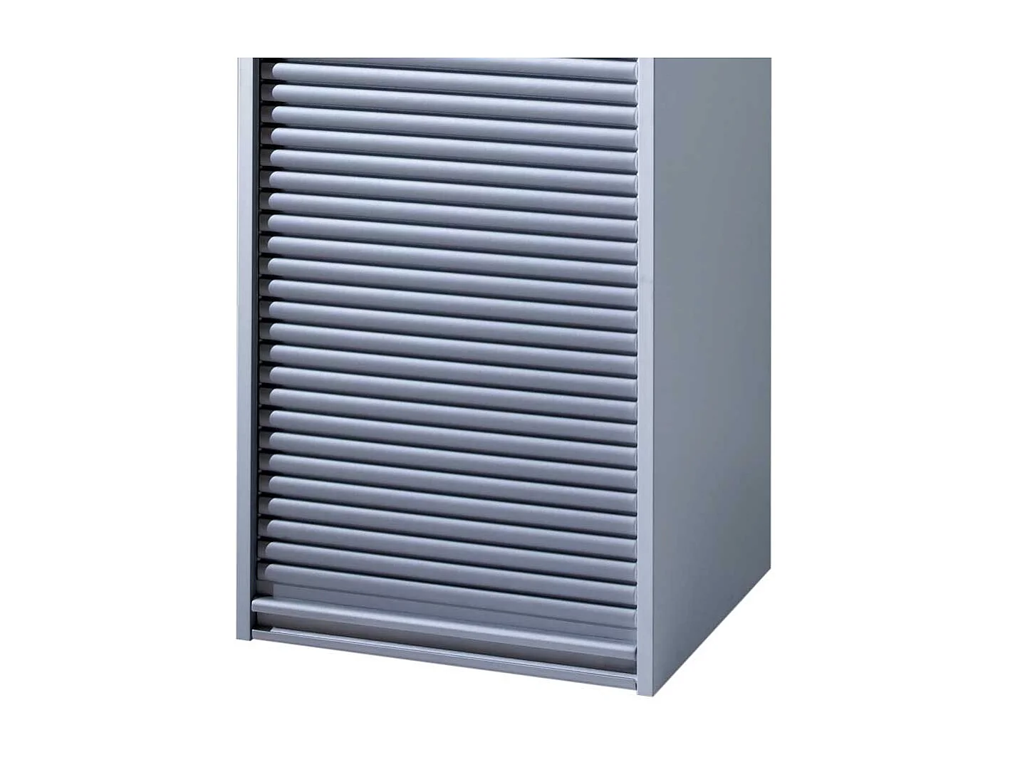Aktenschrank mit Rollo Grau