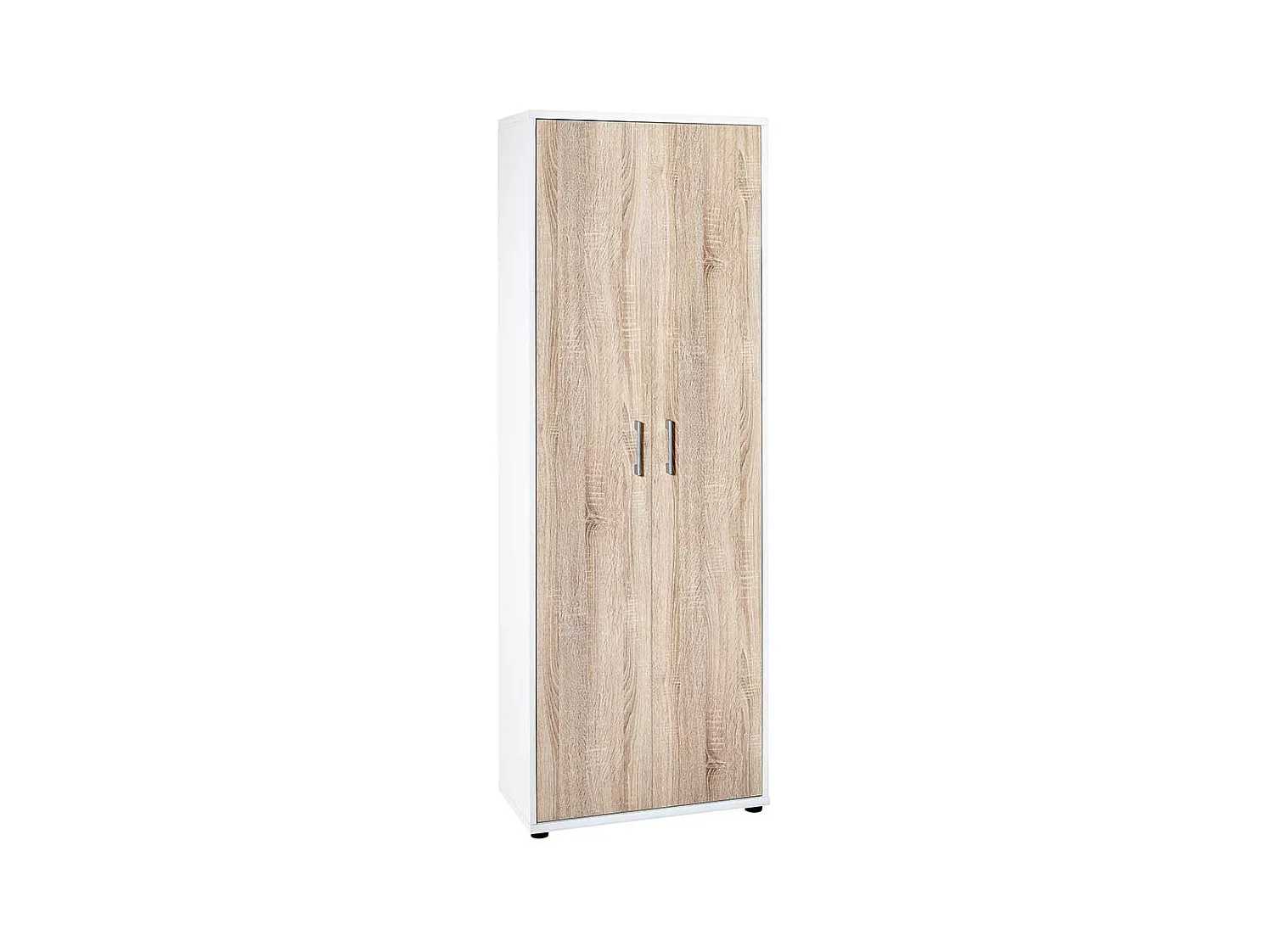 Ordnerschrank 183 cm hoch Sonoma-Eiche und Weiß