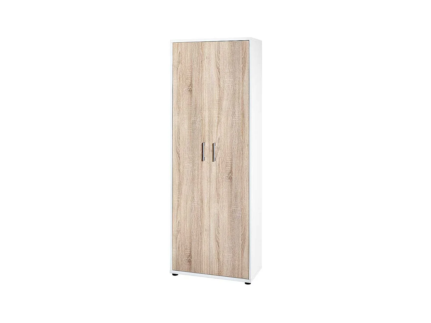 Ordnerschrank 183 cm hoch Sonoma-Eiche und Weiß