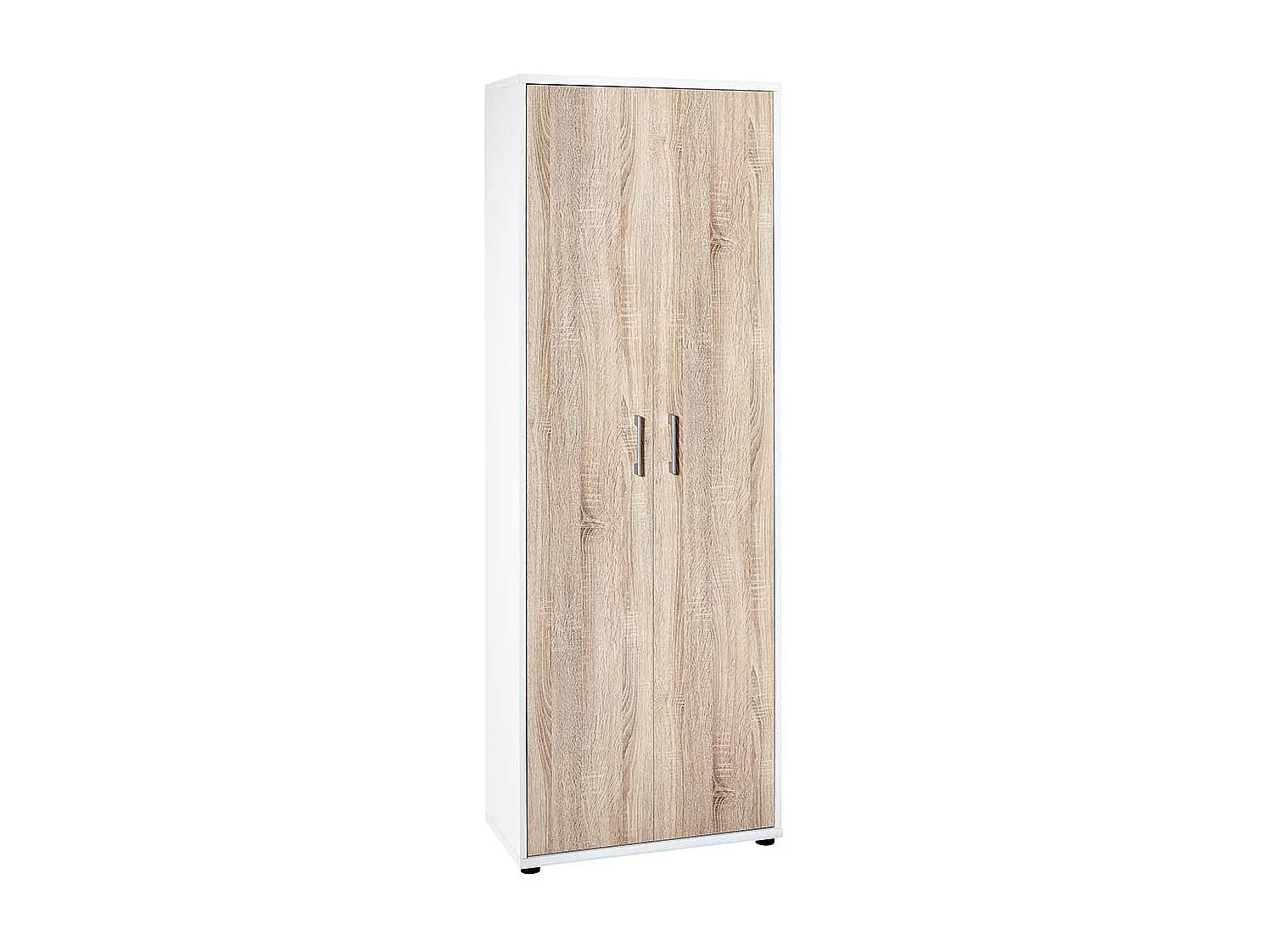 Ordnerschrank 183 cm hoch Sonoma-Eiche und Weiß