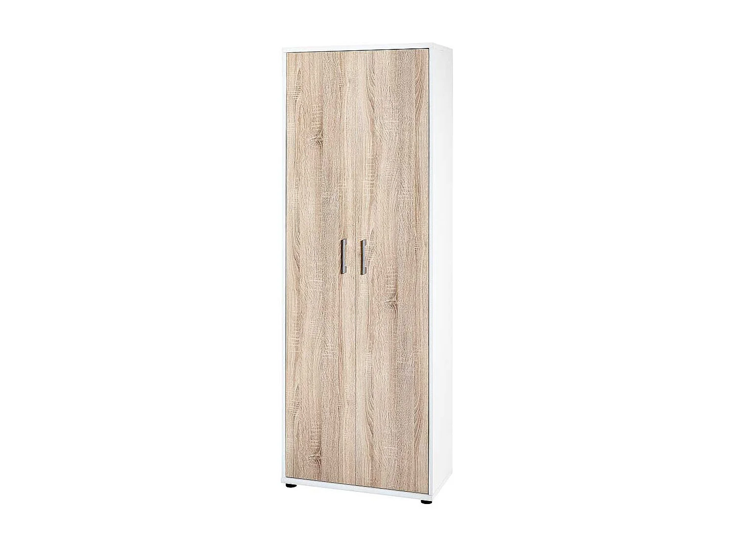 Ordnerschrank 183 cm hoch Sonoma-Eiche und Weiß