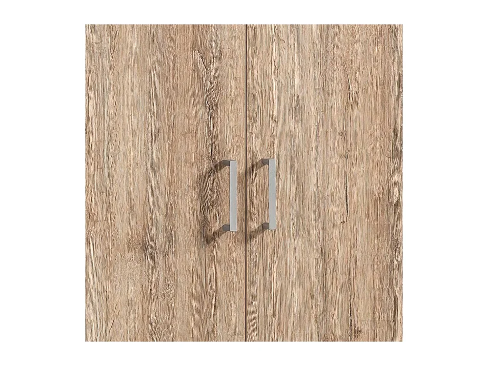 Schrank Büro Büroschrank in Wildeichefarben mit Holzwerkstoff Türen