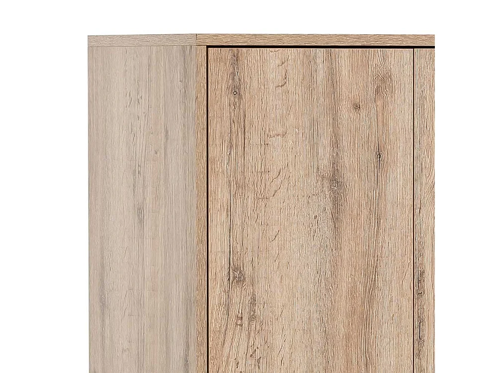 Schrank Büro Büroschrank in Wildeichefarben mit Holzwerkstoff Türen