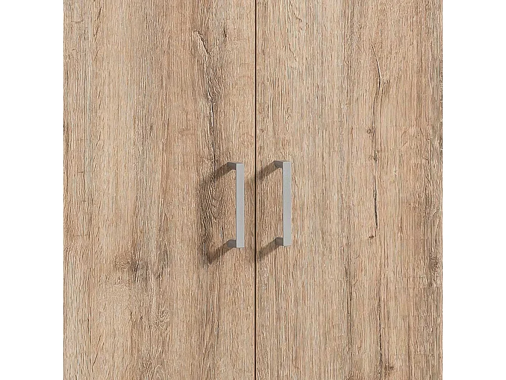 Schrank Büro Büroschrank in Wildeichefarben mit Holzwerkstoff Türen