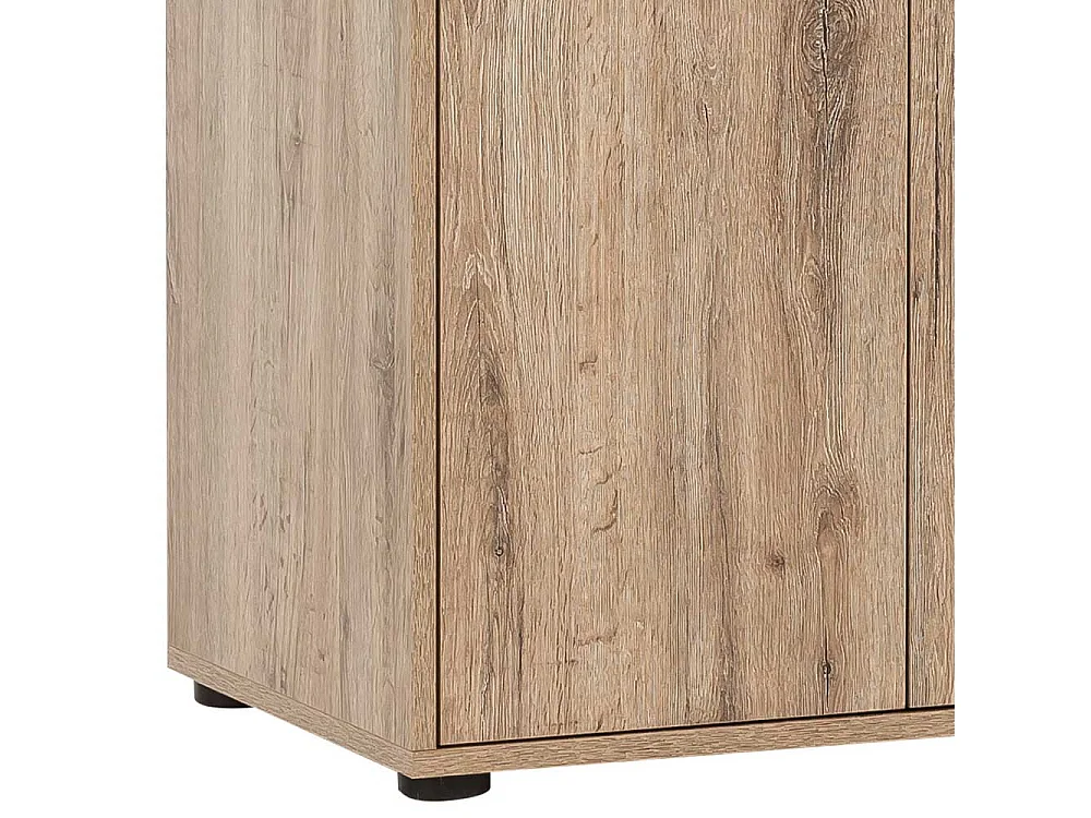 Schrank Büro Büroschrank in Wildeichefarben mit Holzwerkstoff Türen