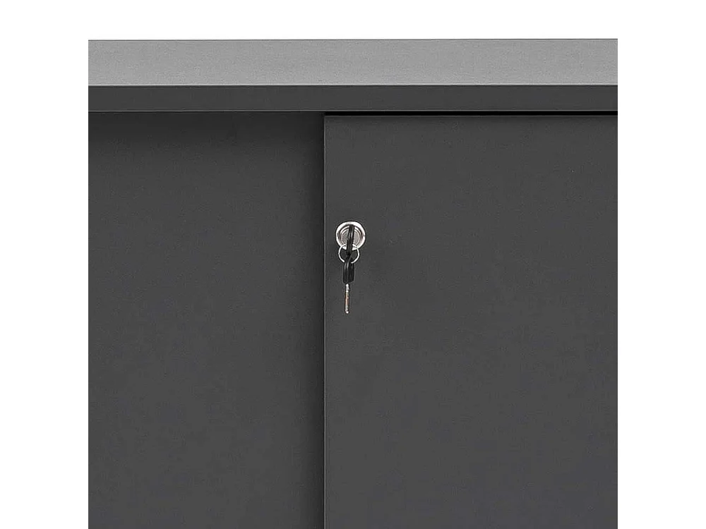 Aktenschrank mit Schiebetüren abschließbar