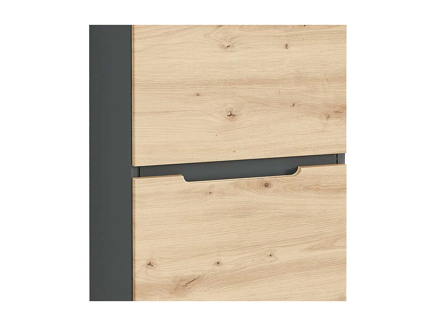 Aktenordnerschrank hoch in modernem Design zwei Drehtüren