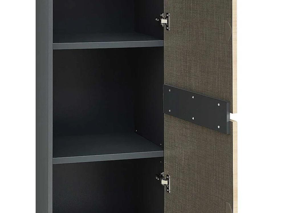 Aktenordnerschrank hoch in modernem Design zwei Drehtüren