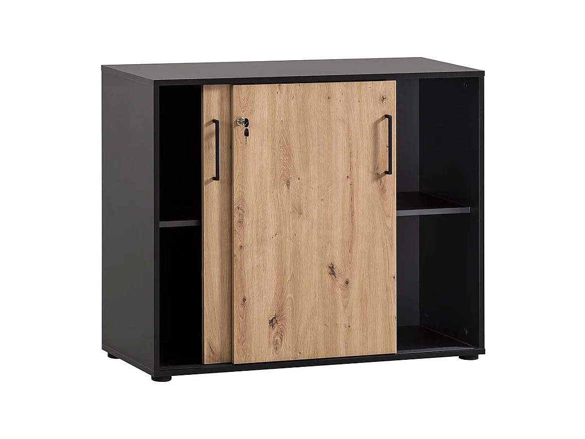 Büroschrank Schrank Büro mit Schiebetüren abschließbar