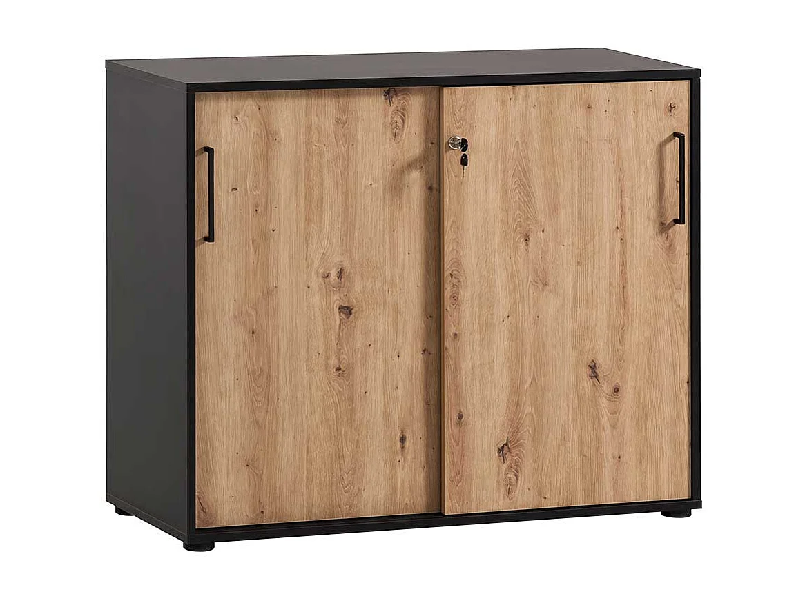 Büroschrank Schrank Büro mit Schiebetüren abschließbar