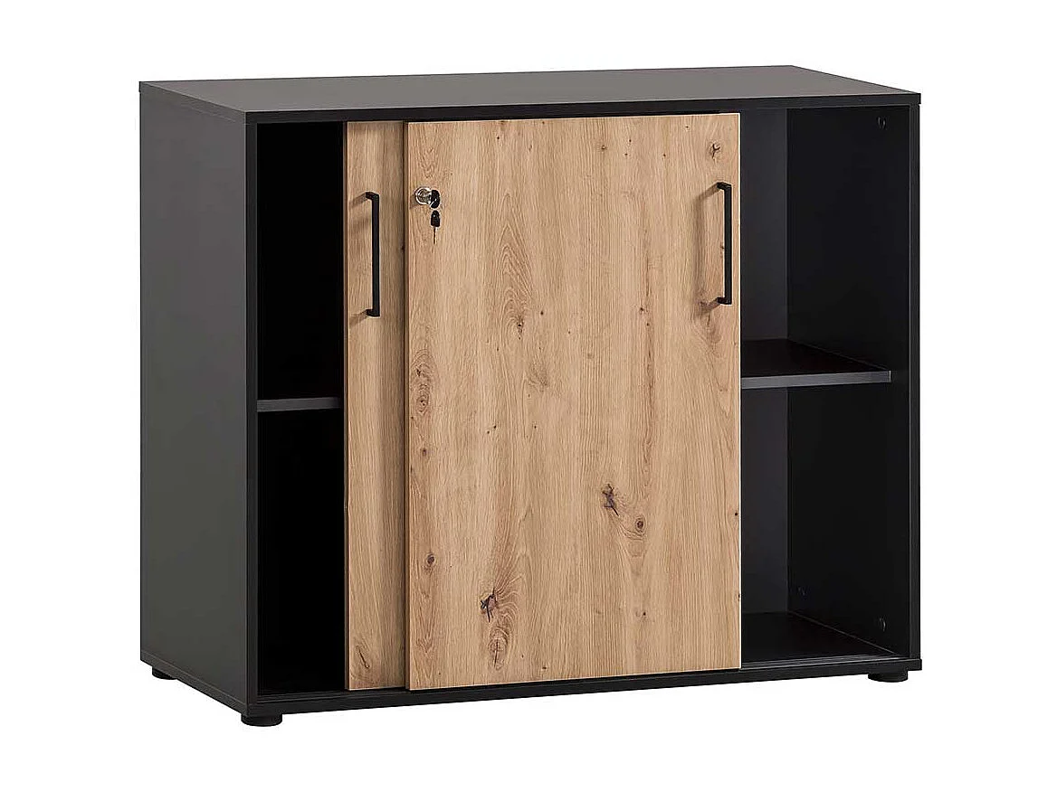 Büroschrank Schrank Büro mit Schiebetüren abschließbar