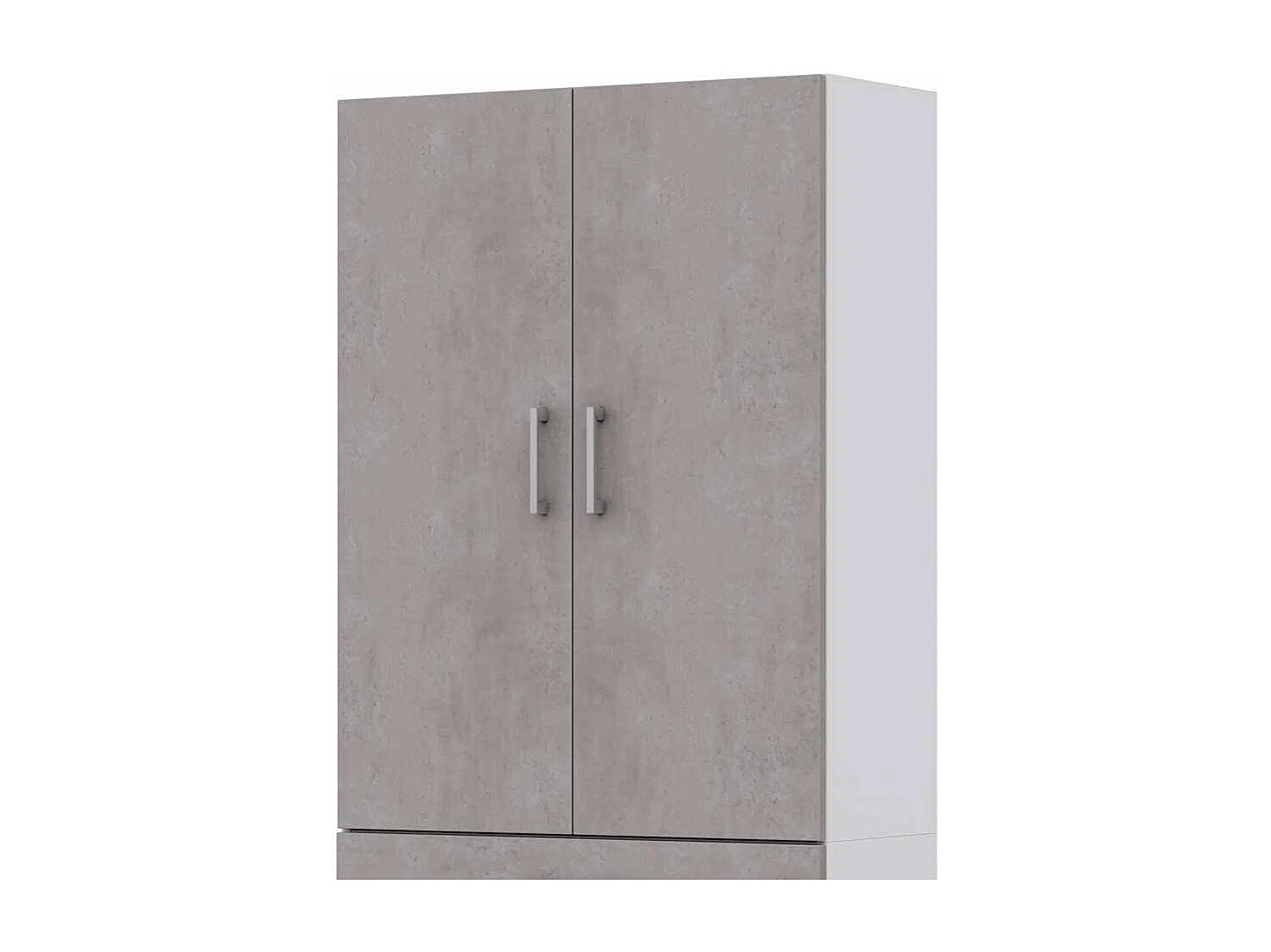 Ordnerschrank in Beton Grau Wei�