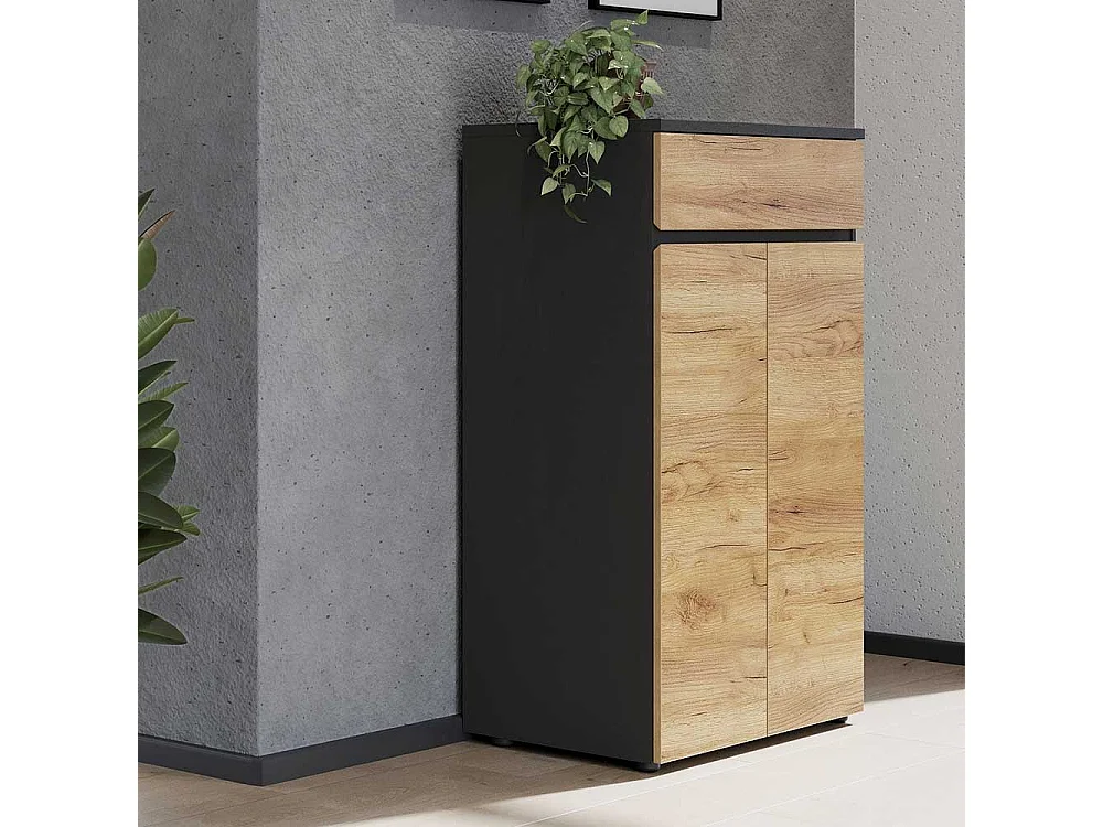 Home Office Aktenschrank 120 cm hoch einer Schublade