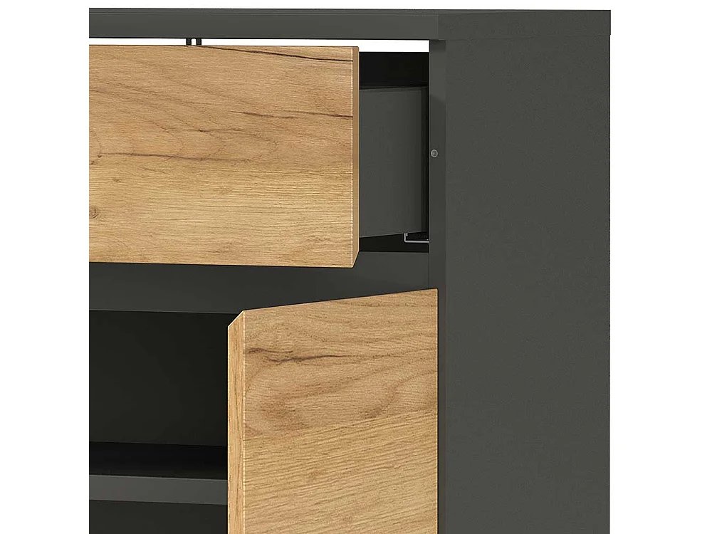 Home Office Aktenschrank 120 cm hoch einer Schublade