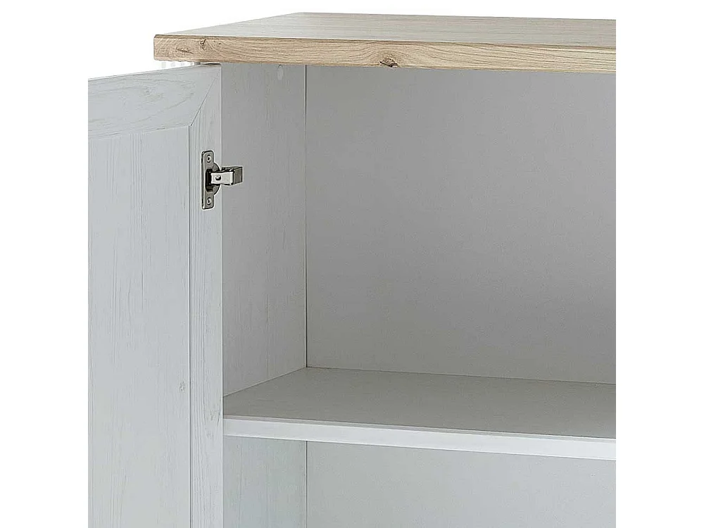 Officeschrank Landhaus mit 2 Drehtüren 86 cm breit