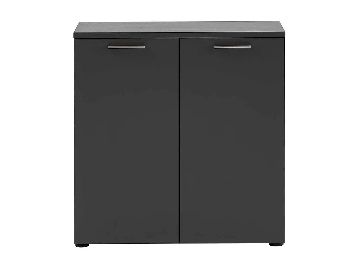 Officeschrank in Anthrazit Metallgriffen