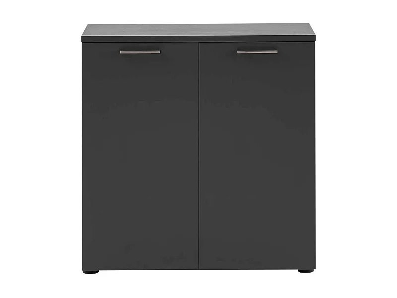 Officeschrank in Anthrazit Metallgriffen