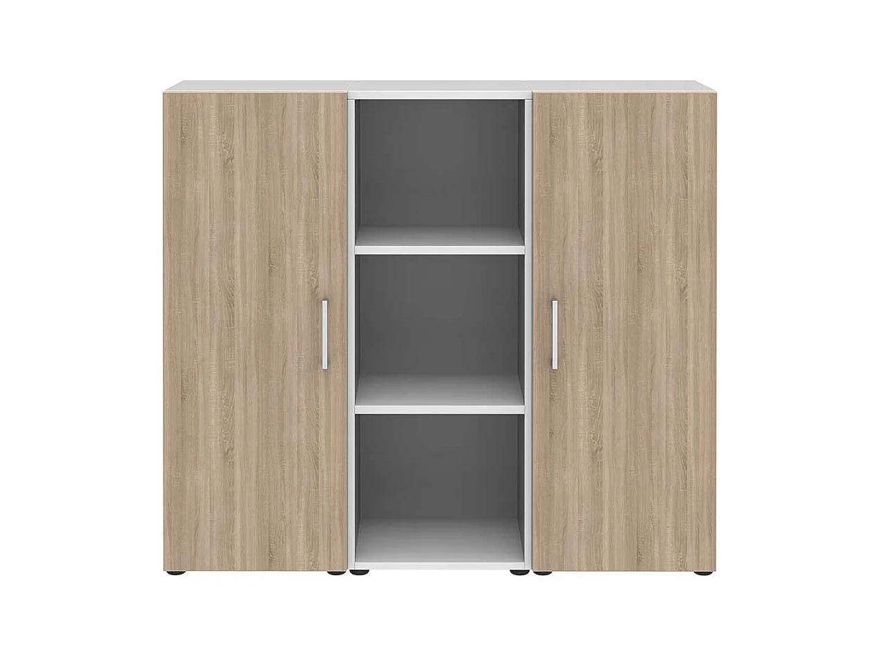 Ordnerschrank Home Office in Sonoma-Eiche Holzoptik Wei�