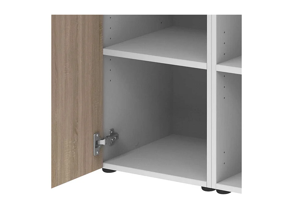 Ordnerschrank Home Office in Sonoma-Eiche Holzoptik Wei�