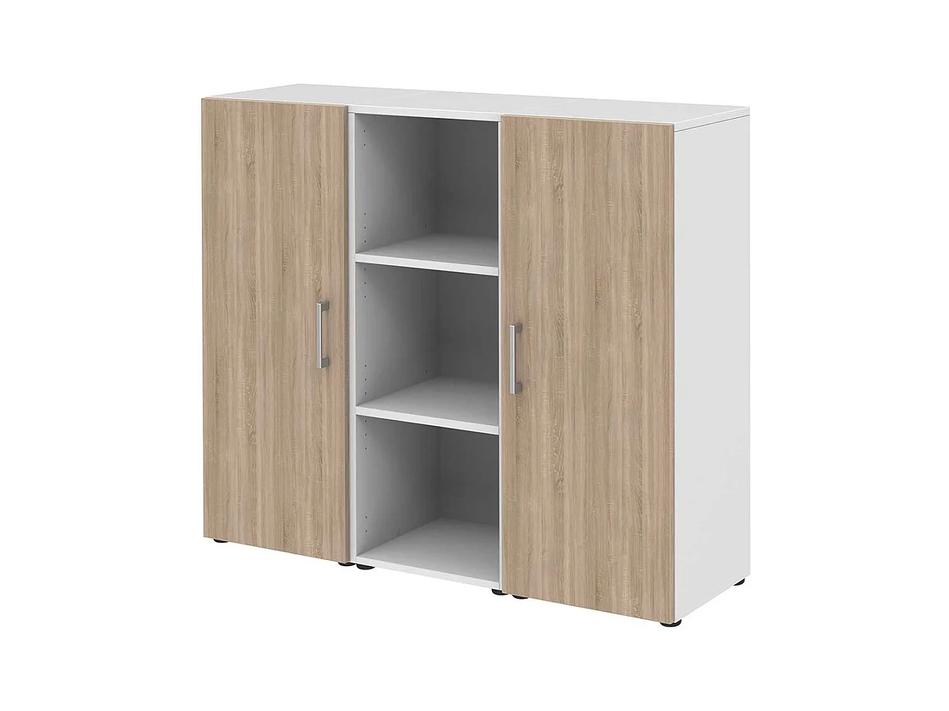 Ordnerschrank Home Office in Sonoma-Eiche Holzoptik Wei�