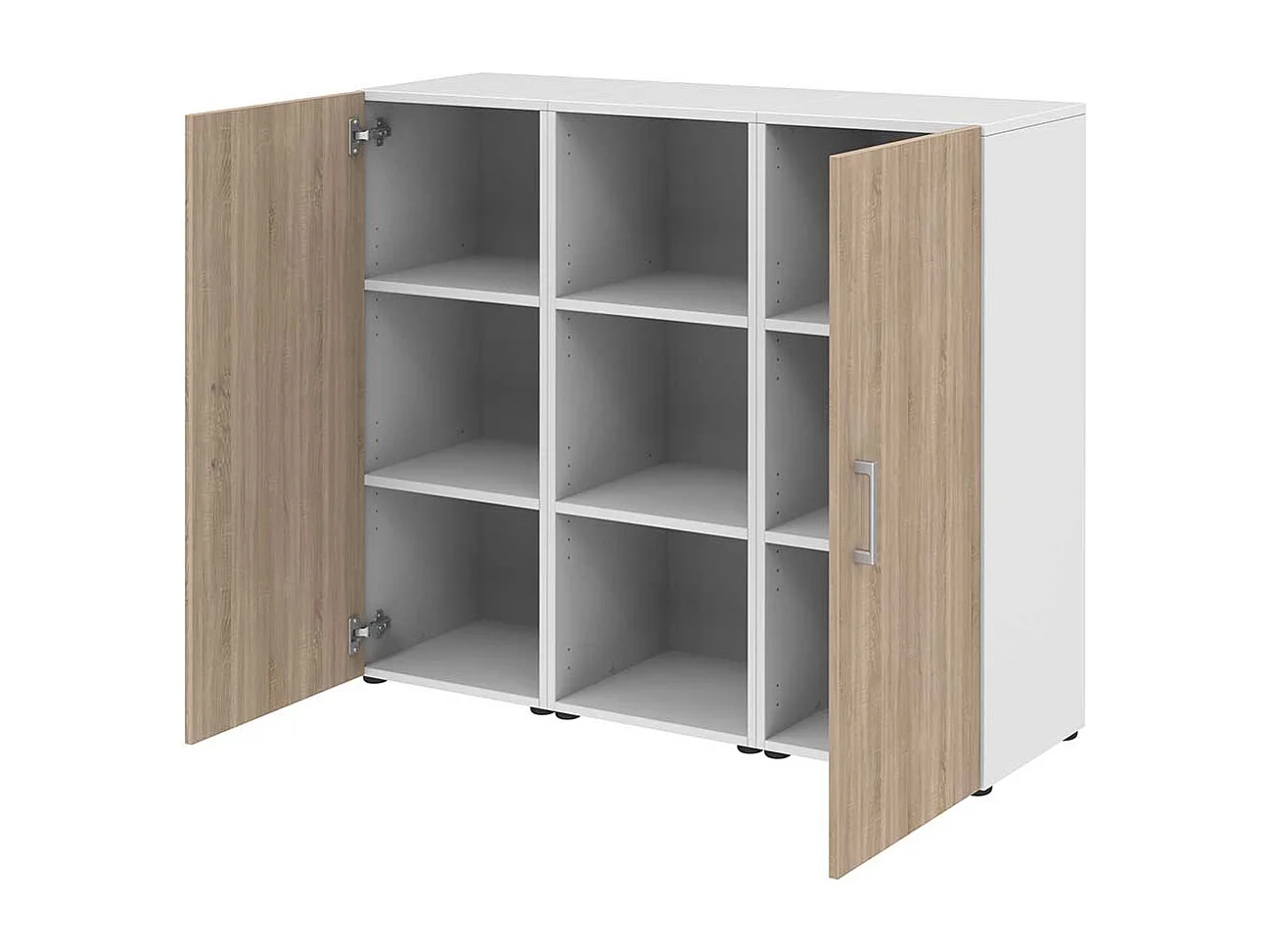 Ordnerschrank Home Office in Sonoma-Eiche Holzoptik Wei�