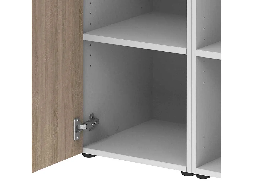 Ordnerschrank Home Office in Sonoma-Eiche Holzoptik Wei�