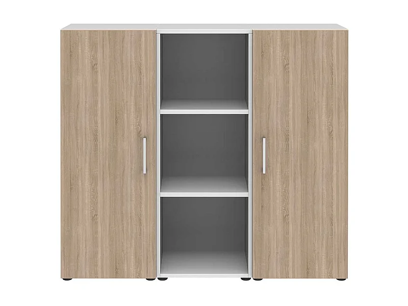 Ordnerschrank Home Office in Sonoma-Eiche Holzoptik Wei�