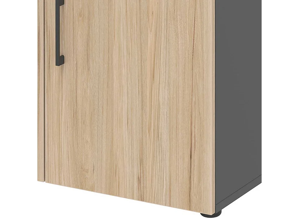 Akten B�roschrank in Hickory Holzoptik Anthrazit
