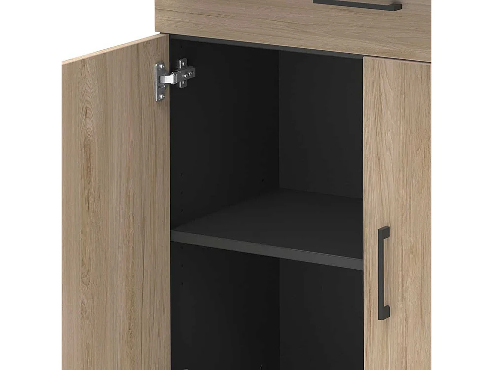 Akten B�roschrank in Hickory Holzoptik Anthrazit