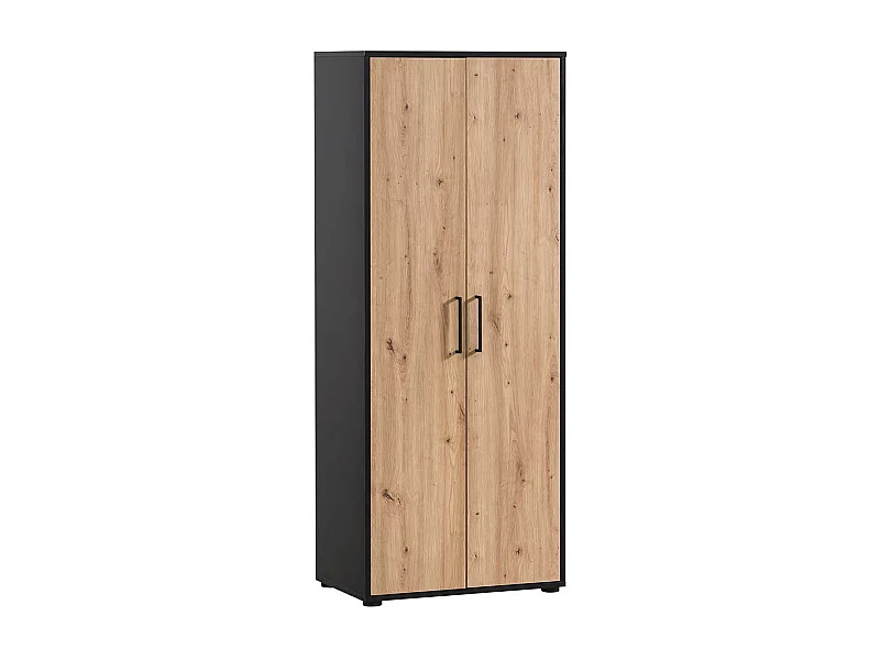 Schrank Büro Büroschrank mit Holzwerkstoff Türen und Metallgriffen