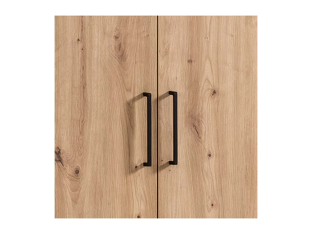 Schrank Büro Büroschrank mit Holzwerkstoff Türen und Metallgriffen