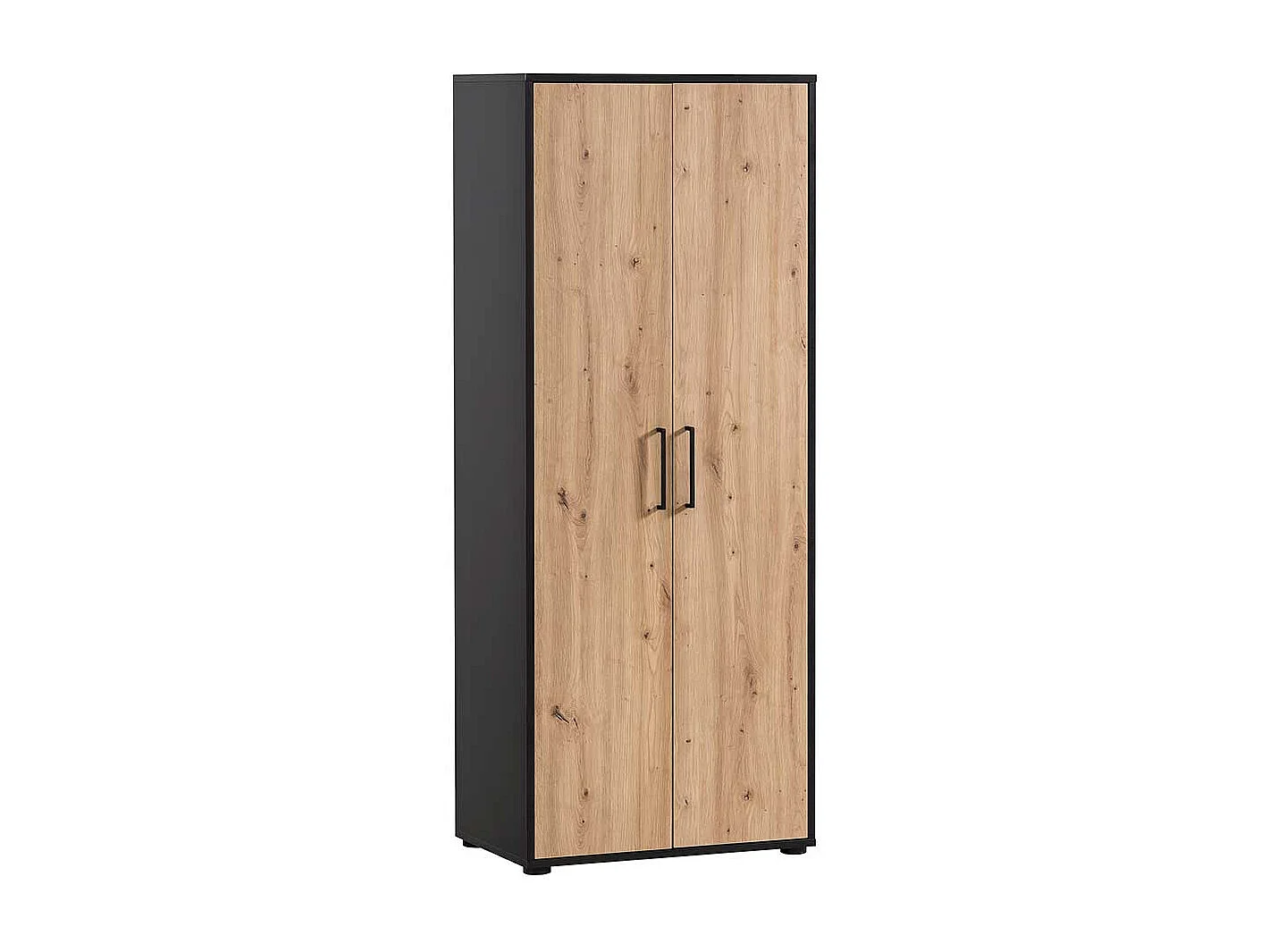 Schrank Büro Büroschrank mit Holzwerkstoff Türen und Metallgriffen