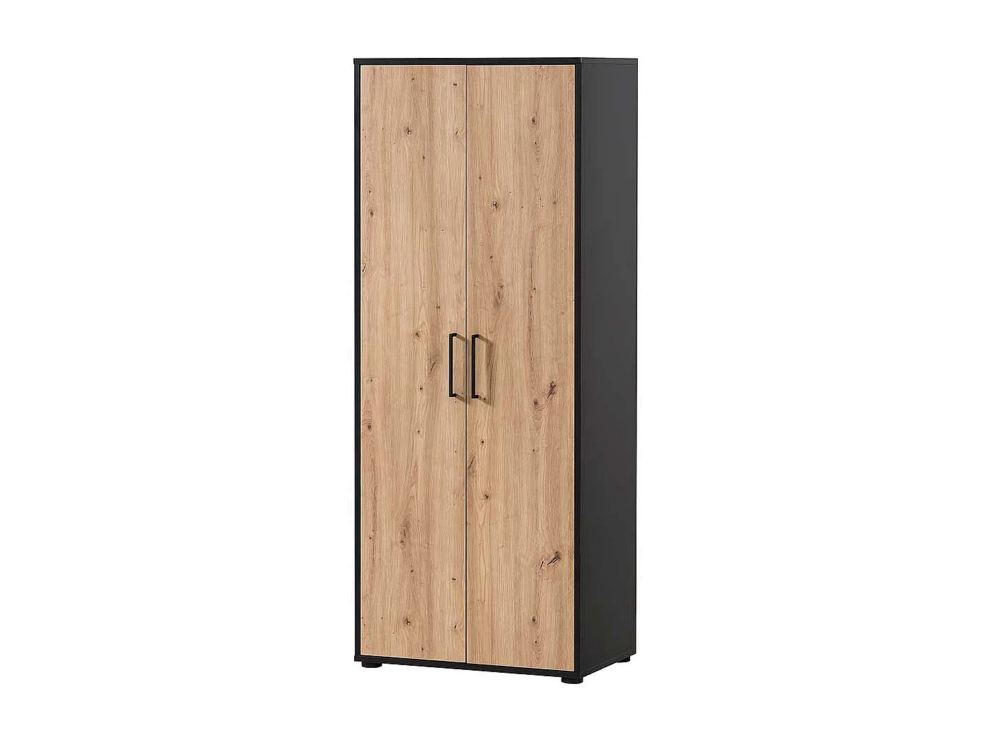 Schrank Büro Büroschrank mit Holzwerkstoff Türen und Metallgriffen