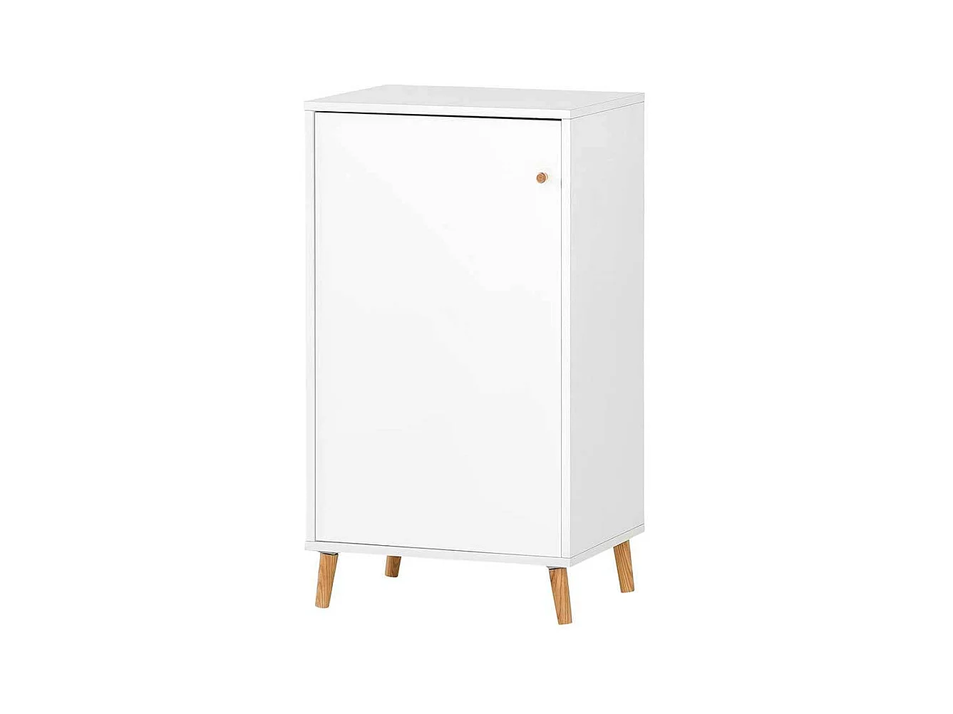 Moderner Officeschrank in Weiß und Eichefarben Made in Germany