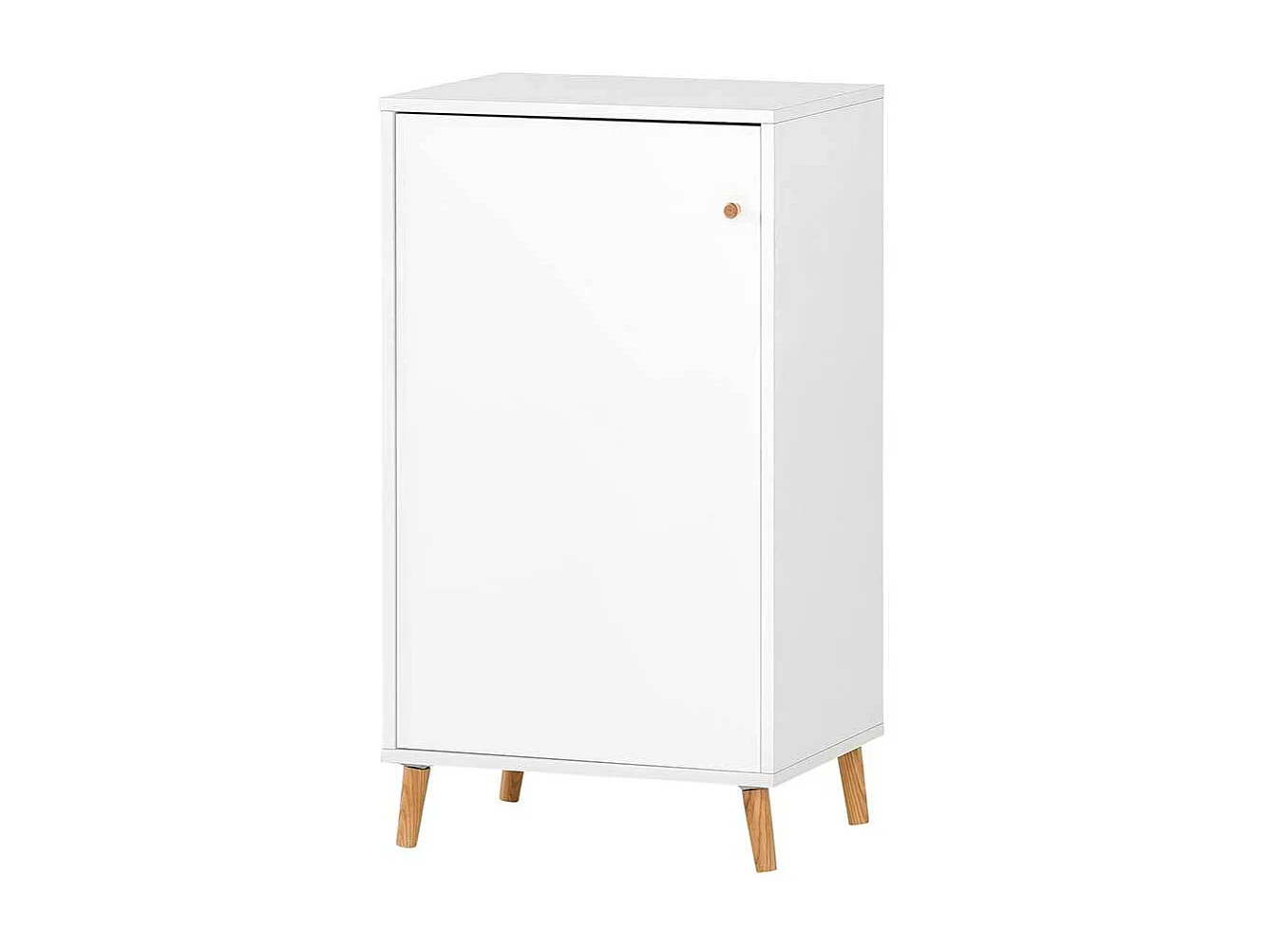 Moderner Officeschrank in Weiß und Eichefarben Made in Germany