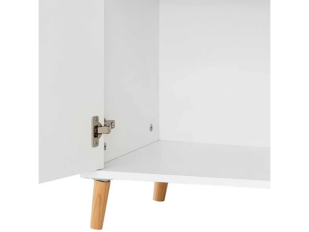 Moderner Officeschrank in Weiß und Eichefarben Made in Germany