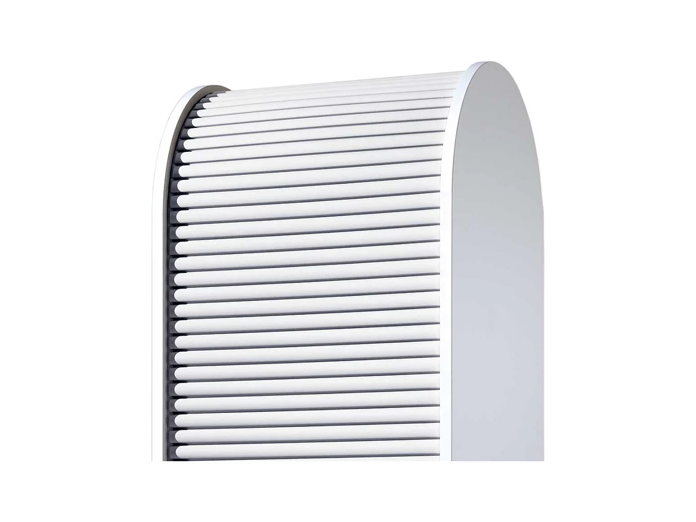 Aktenschrank mit Rollo Weiß