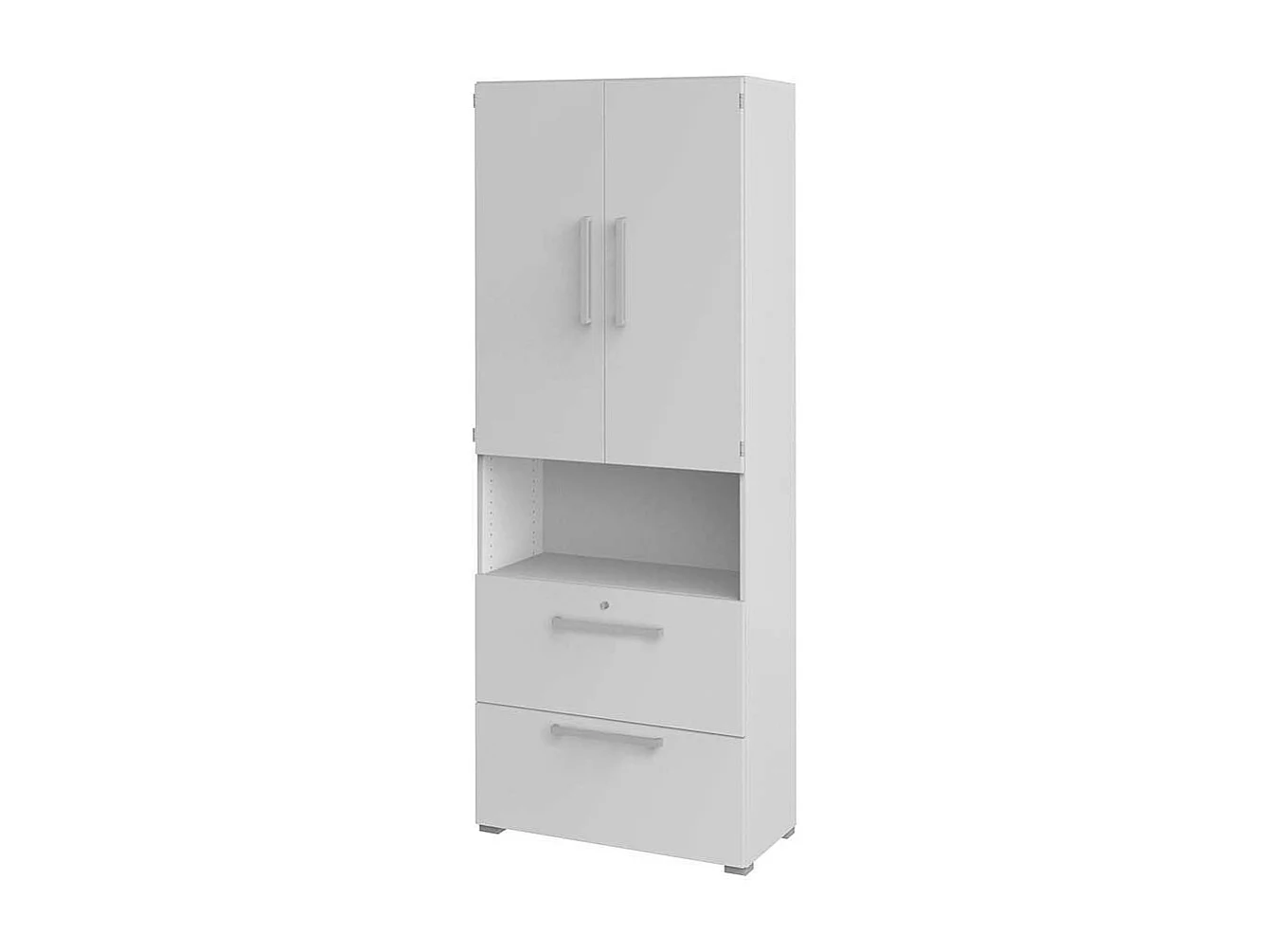 B�roschrank in Wei� 80 cm breit