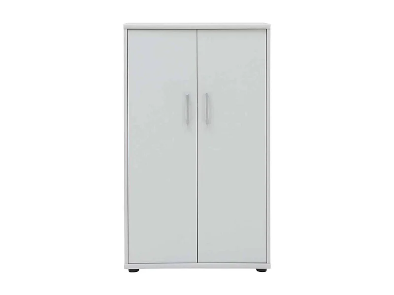 Weißer Aktenschrank 2 türig 111 cm hoch