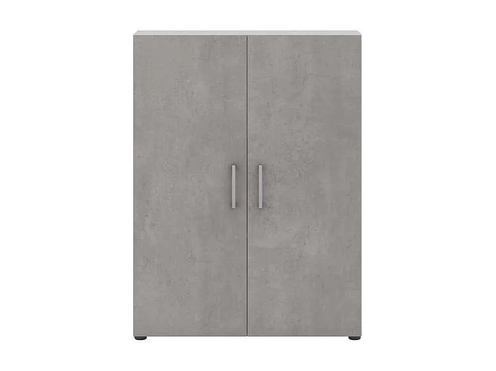 Aktenordnerschrank in Beton Grau Wei� Made in Germany