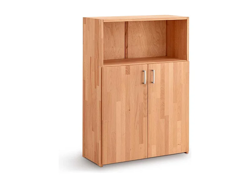 Büroschrank Buche geölt in modernem Design 112 cm hoch