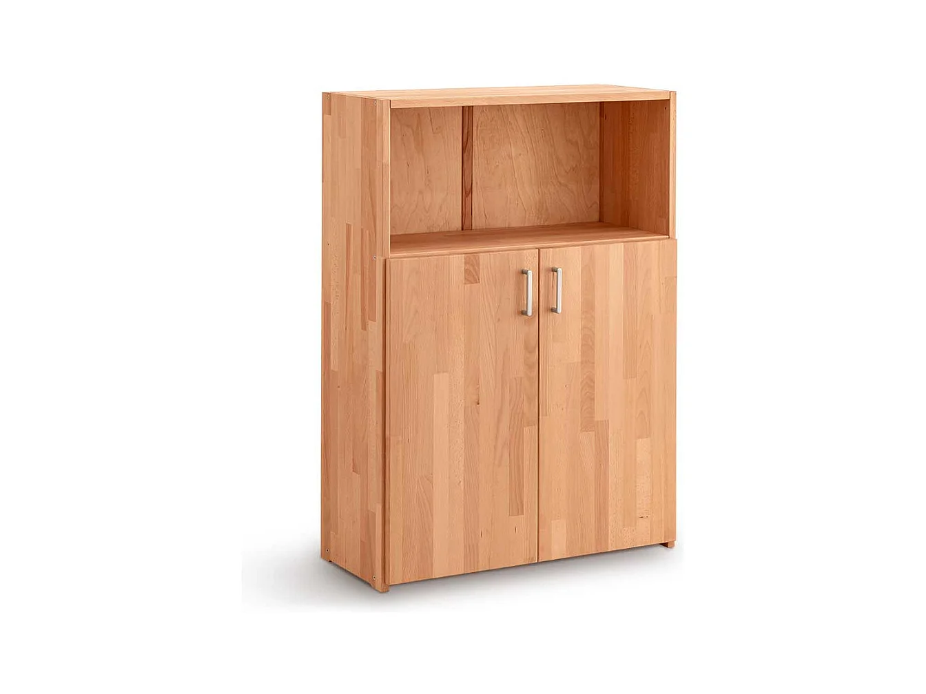 Büroschrank Buche geölt in modernem Design 112 cm hoch