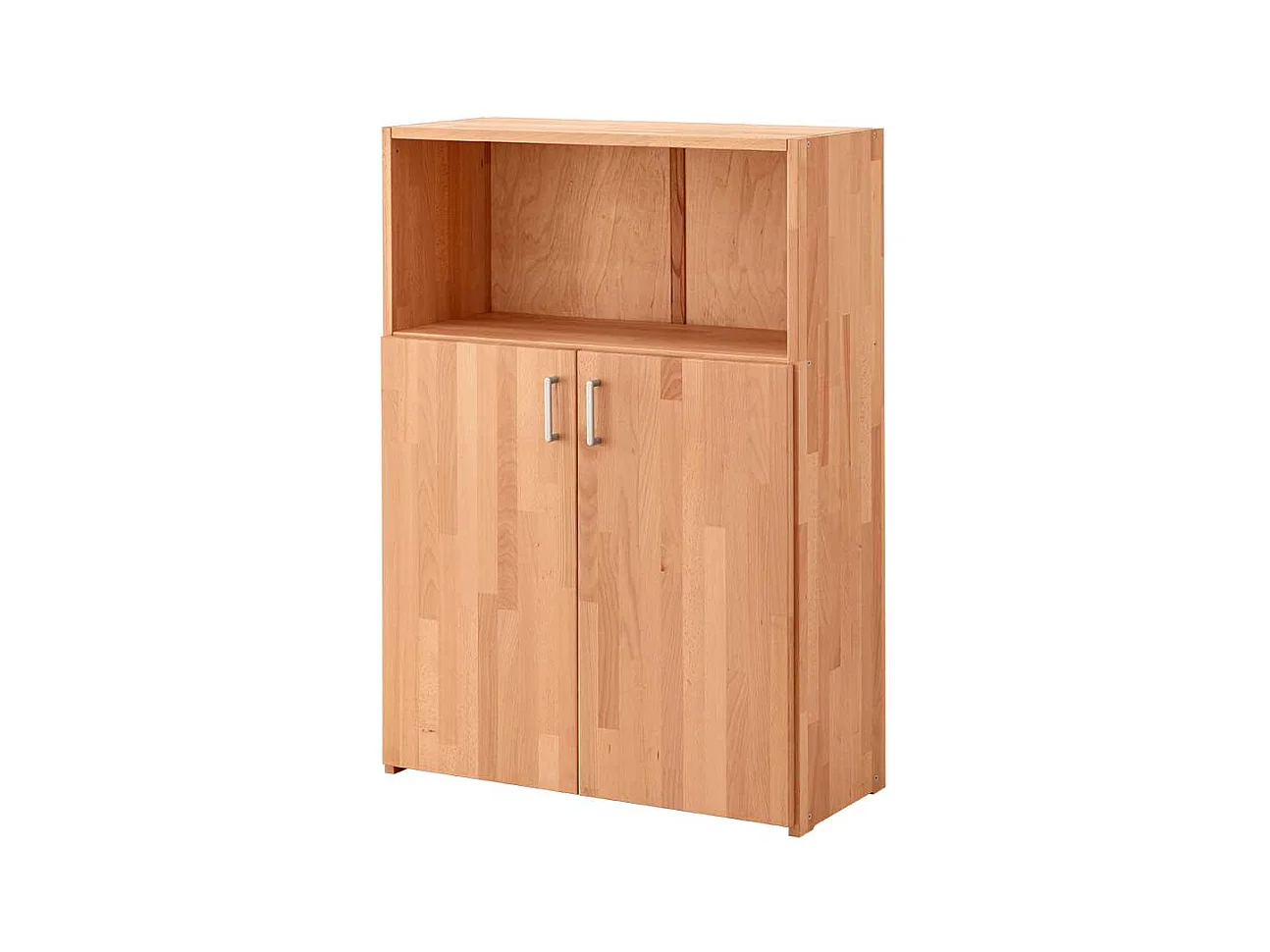 Büroschrank Buche geölt in modernem Design 112 cm hoch