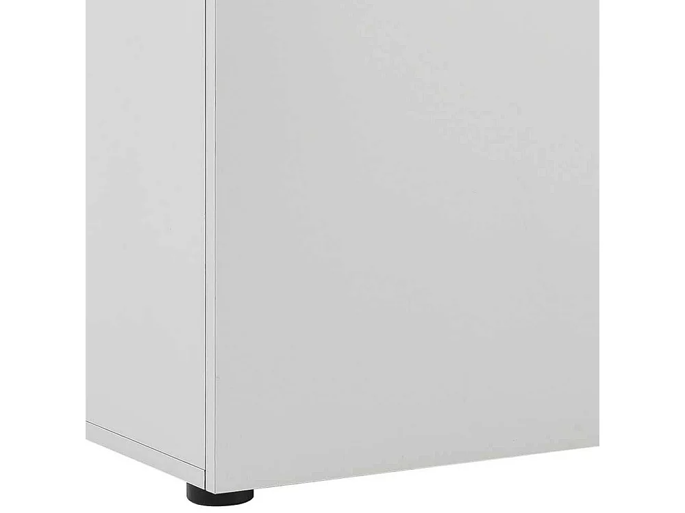 Aktenordnerschrank in Lichtgrau 2 türig mit Dämpfung