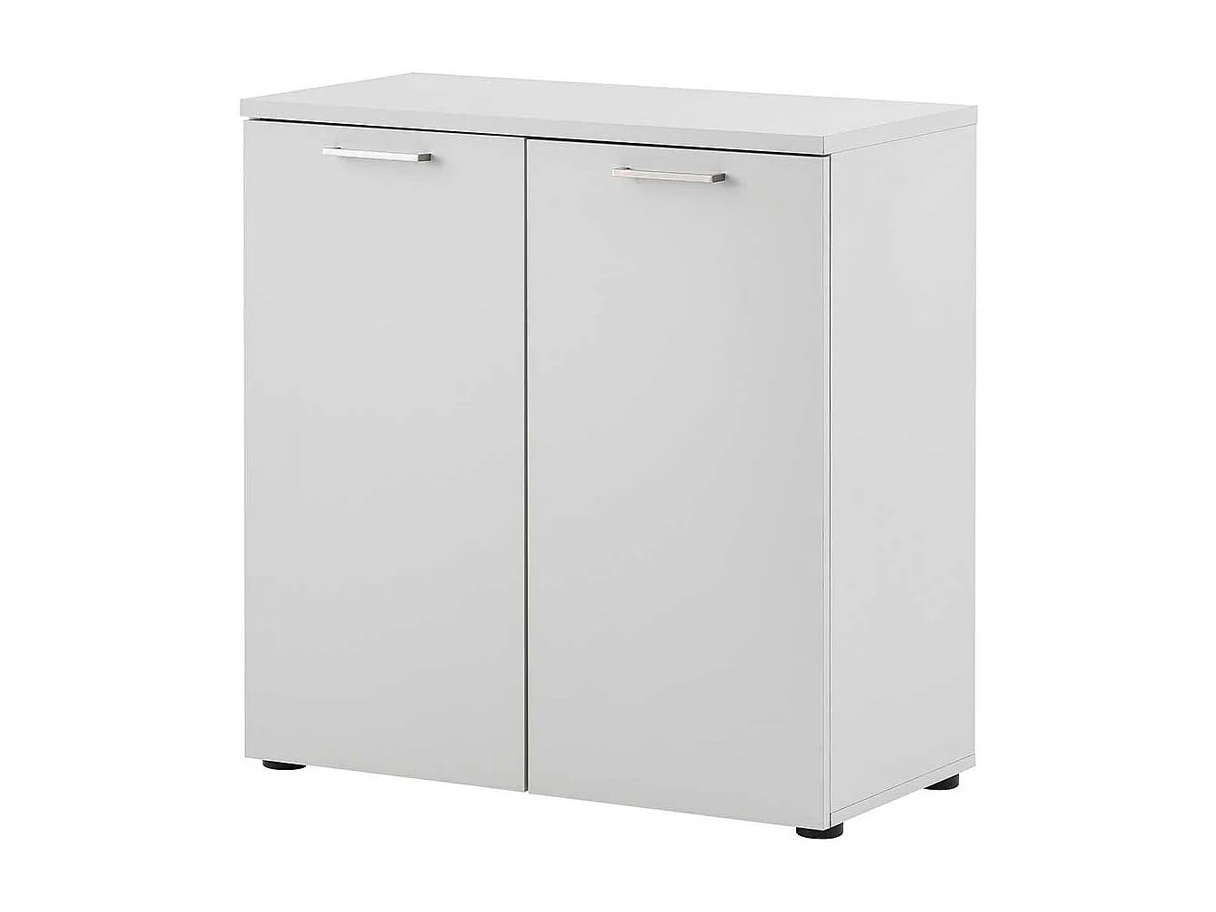 Aktenordnerschrank in Lichtgrau 2 türig mit Dämpfung