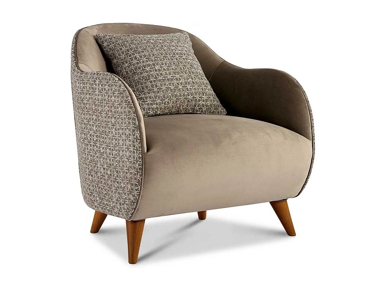 Hochwertiger Polstersessel in modernem Design Beige - Hellbraun