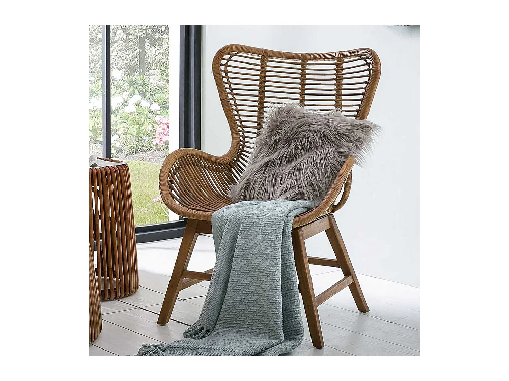 Sessel aus Teak Recyclingholz Landhausstil