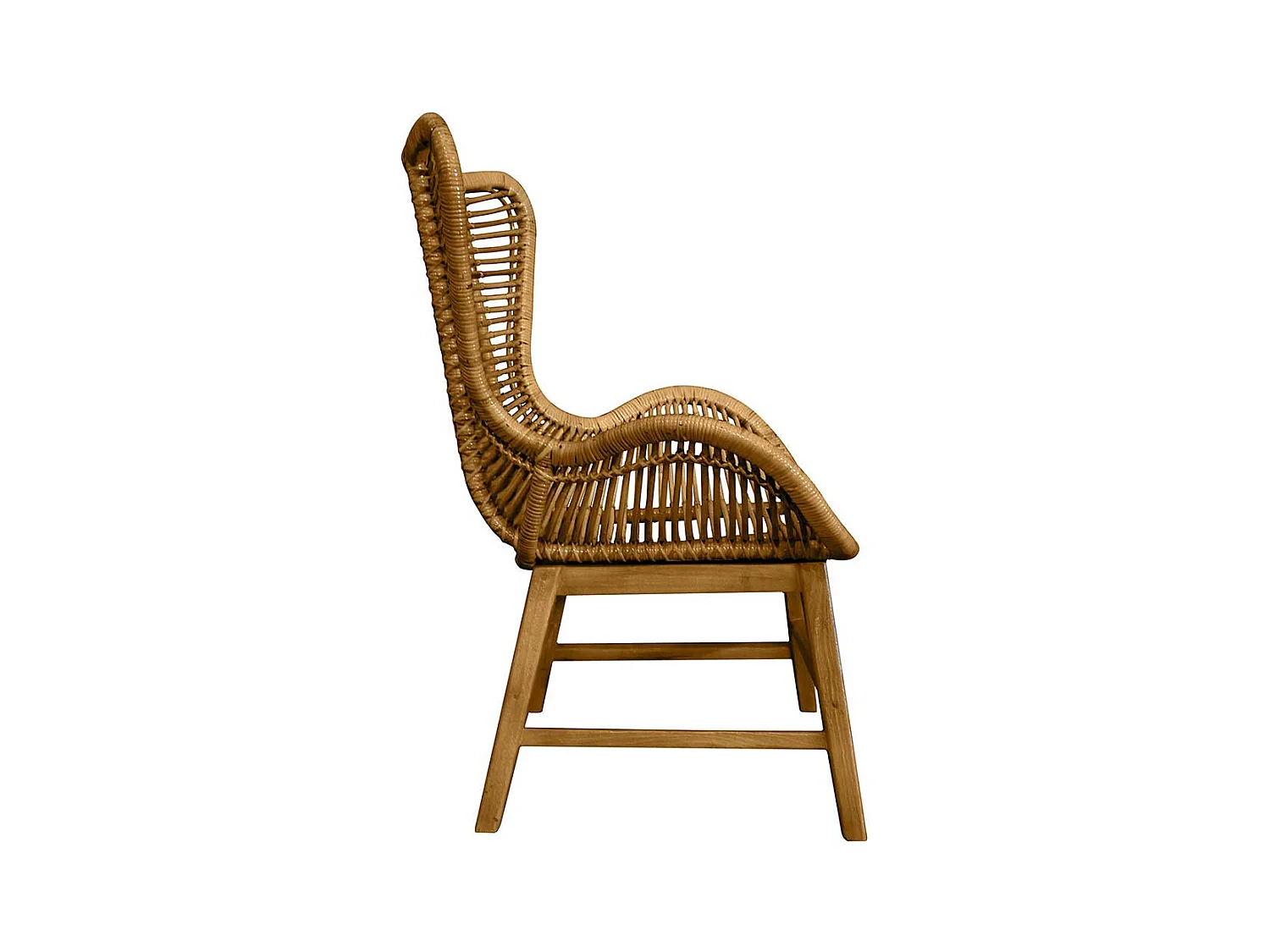 Sessel aus Teak Recyclingholz Landhausstil