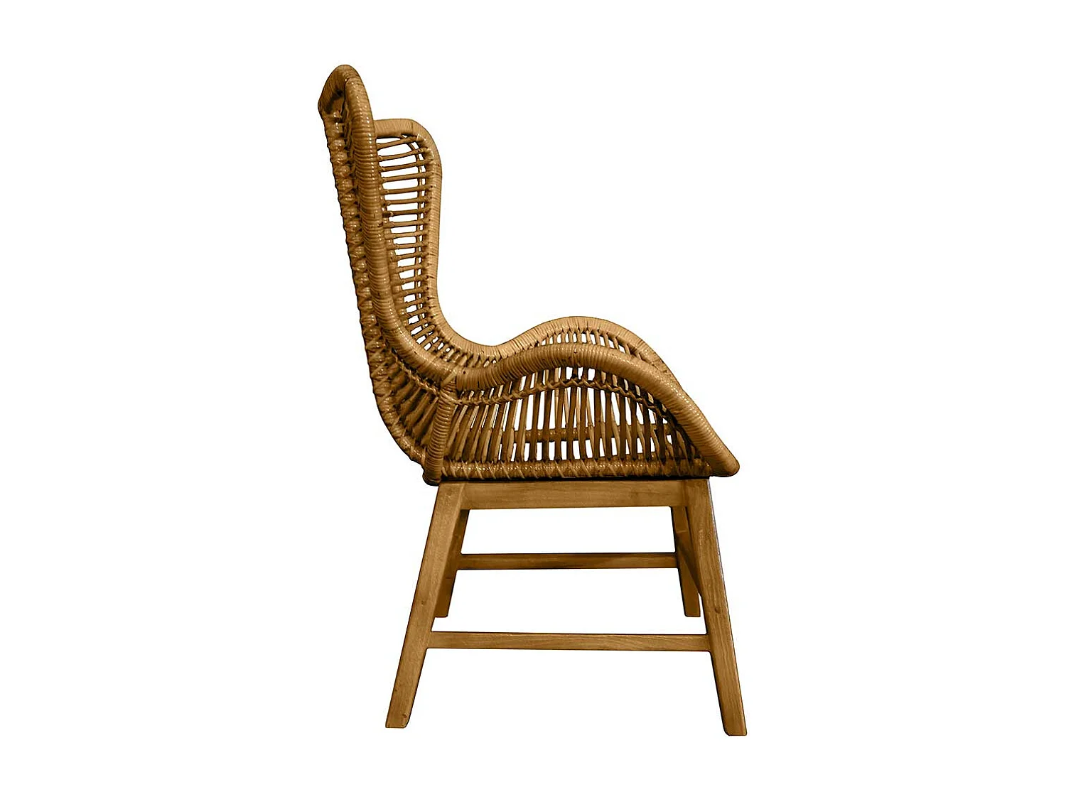 Sessel aus Teak Recyclingholz Landhausstil